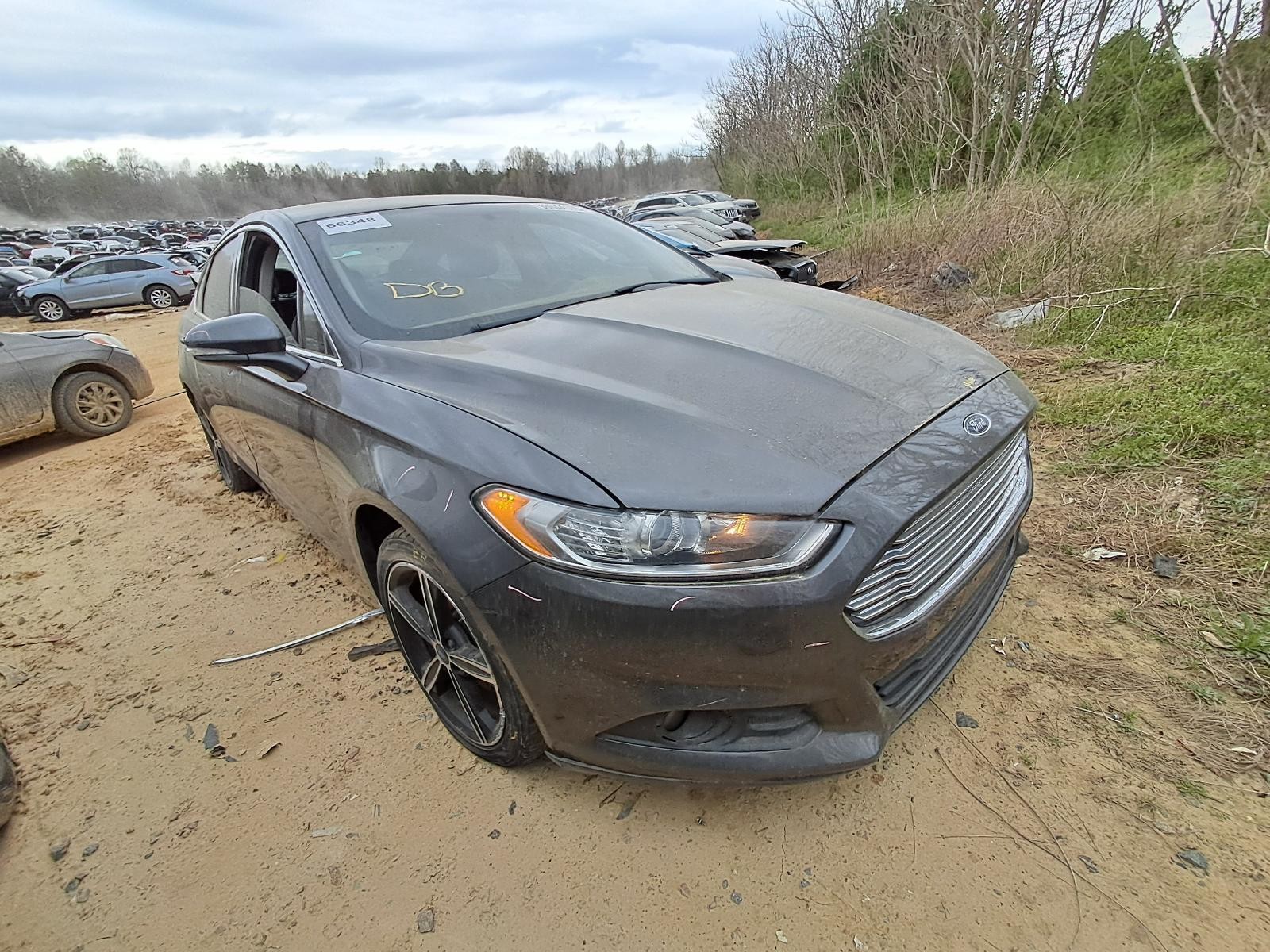 Used Rear Right Door Assembly Rear Side fits: 2015 Ford Fusion Rear Right Grade