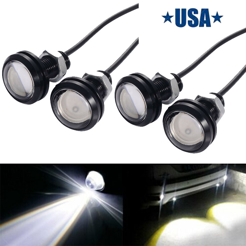 4x White DC 12V 30W Eagle Eye LED Daytime Running DRL Backup Light Car Rock Lamp