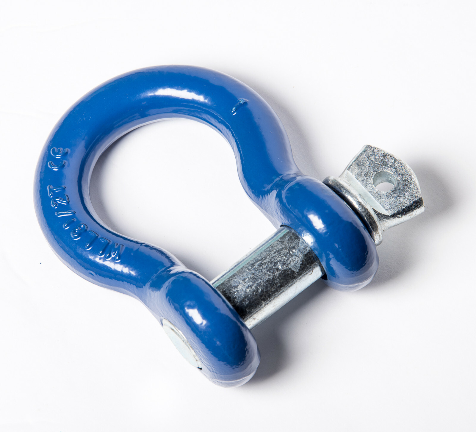 1″ Bow Shackle D Ring Clevis Pin Rigging Towing 8.5Ton 18500lb Blue w Galvanized