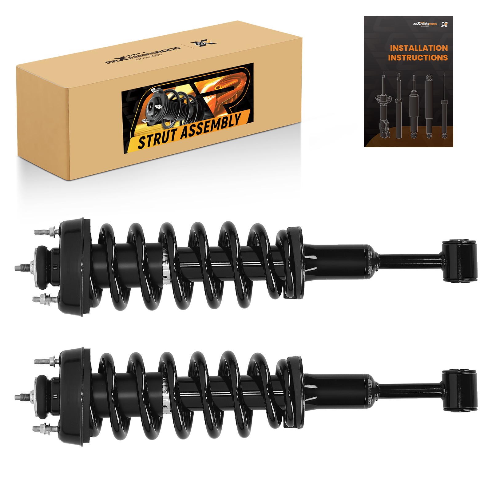 2x Front Pair Quick Complete Struts & Coil Springs for Ford Explorer 2006-2010