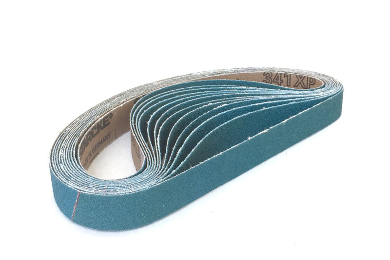 3/4 X 20-1/2 Zirconia Cloth Narrow Sander Belts (16 Pack, 40 Grit)