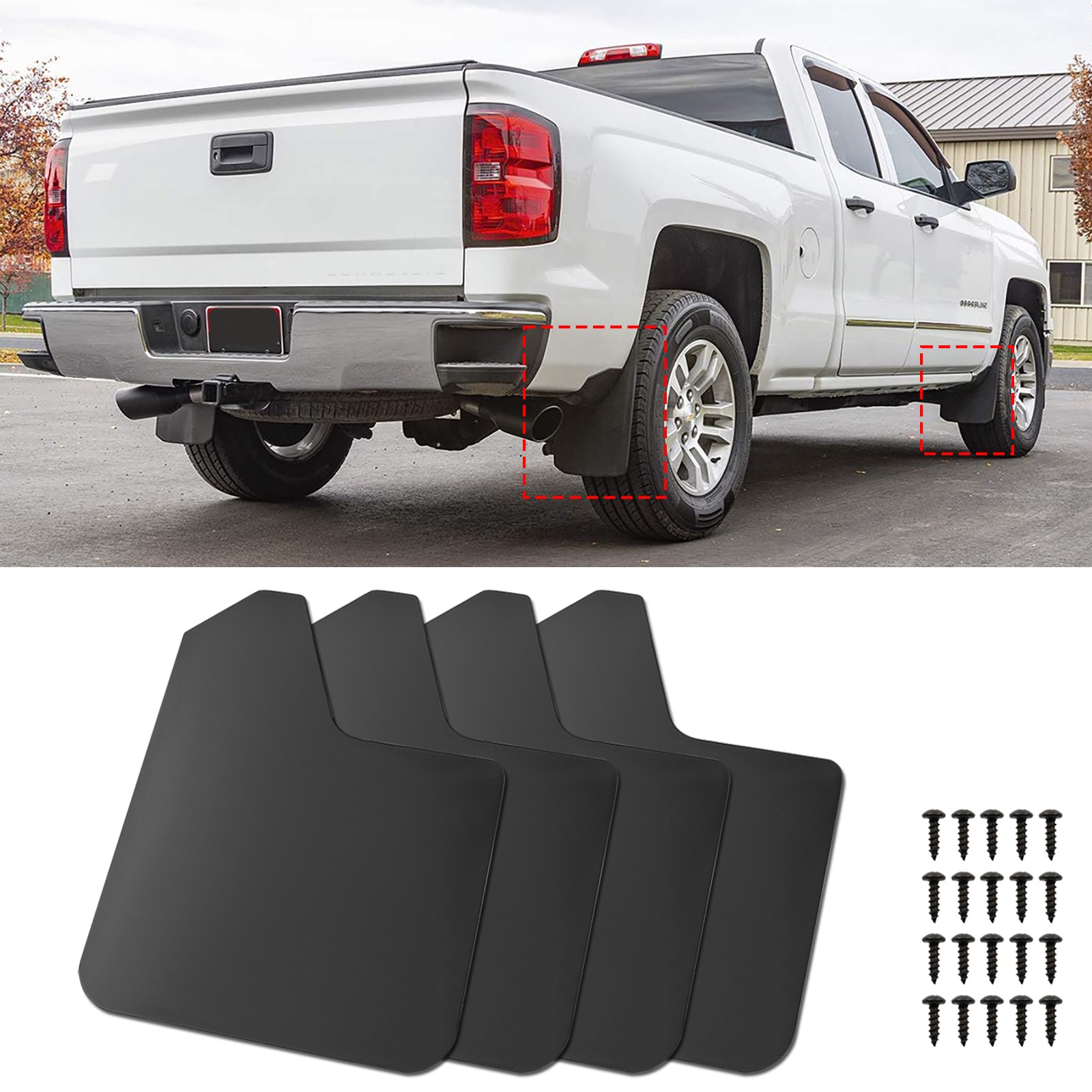 4PCS Mud Flaps Mudguards Fender Splash Guards Mudflaps For Land Rover