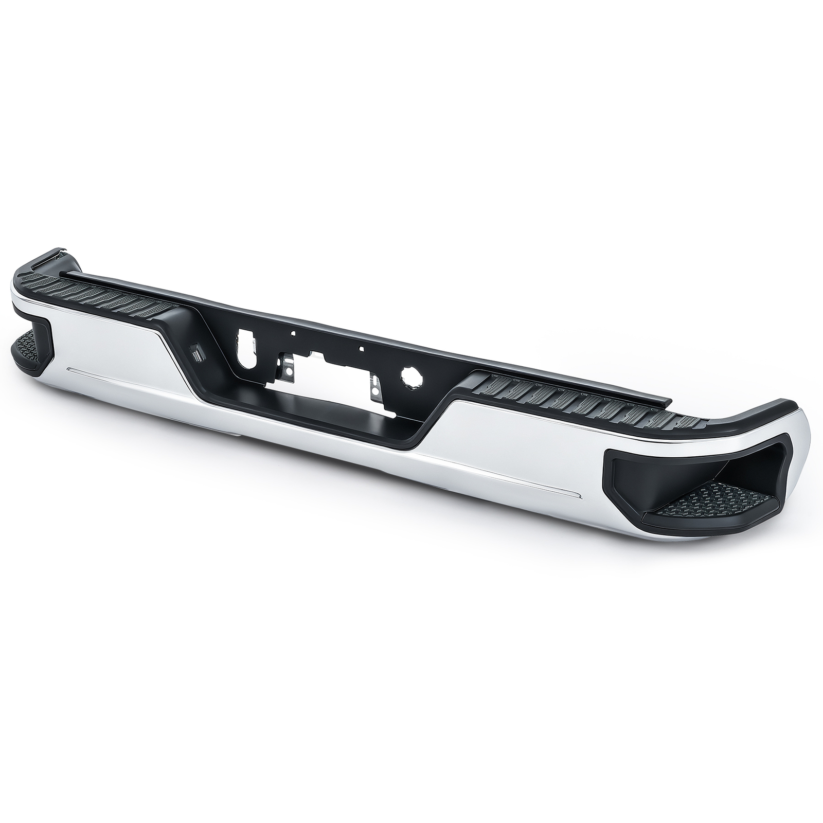 PREENEX NEW Chrome Rear Bumper For 2019-2025 Chevy Silverado GMC Sierra