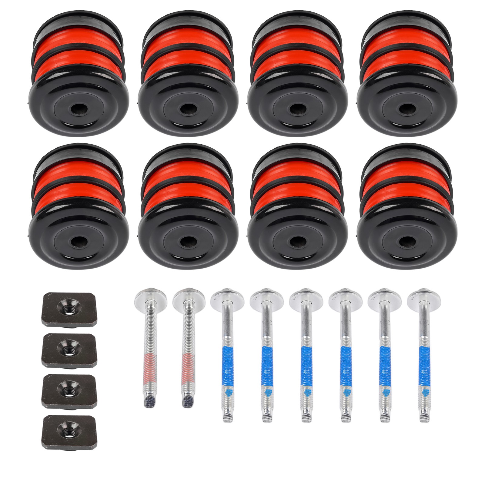 For Ford Super Duty XL XLT FX4 2008-2006 Silicone Body Mount Bushings Bolt Kit