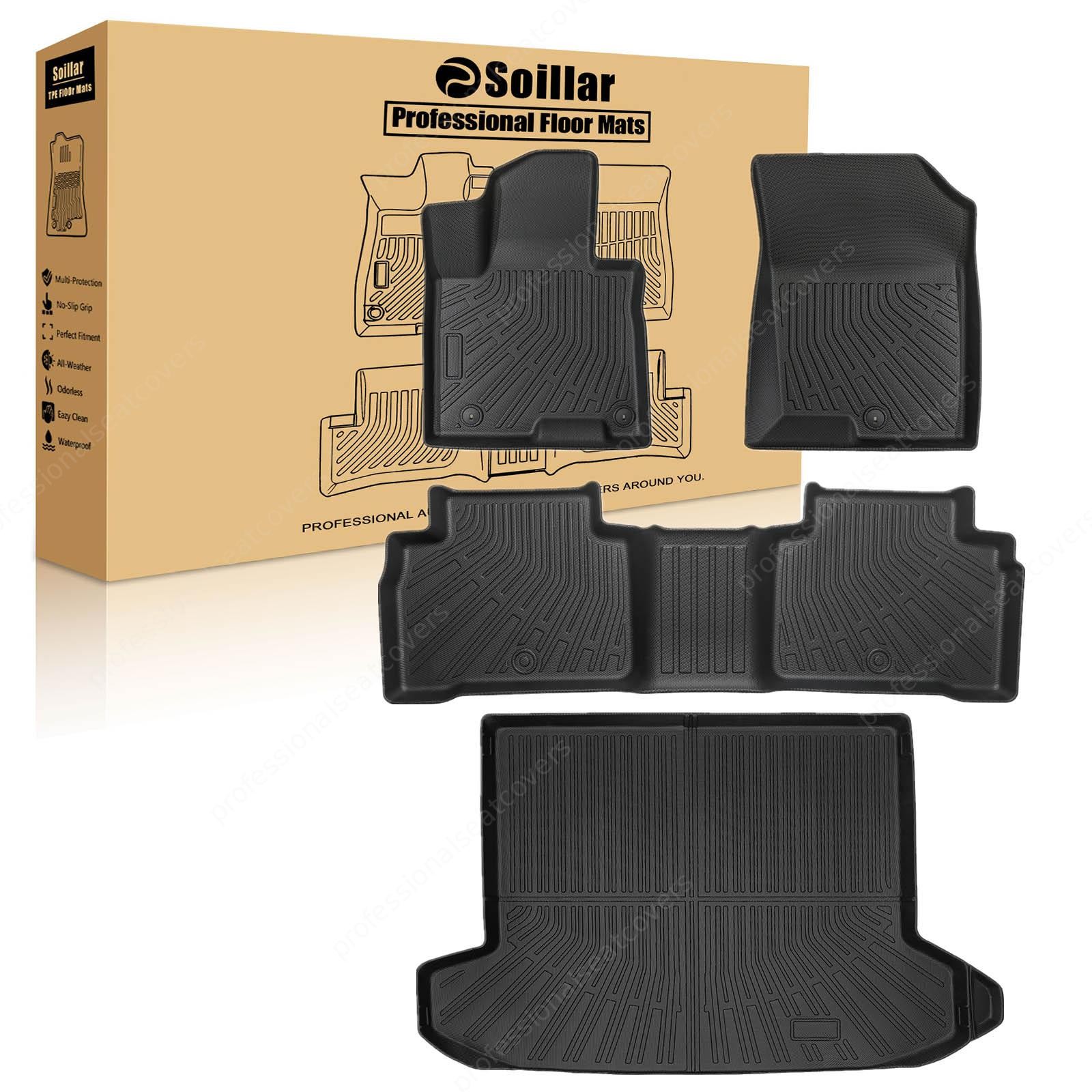 For 2022-2026 Hyundai Tucson SE SEL XRT Floor Mats Trunk Cargo Liners Black TPE