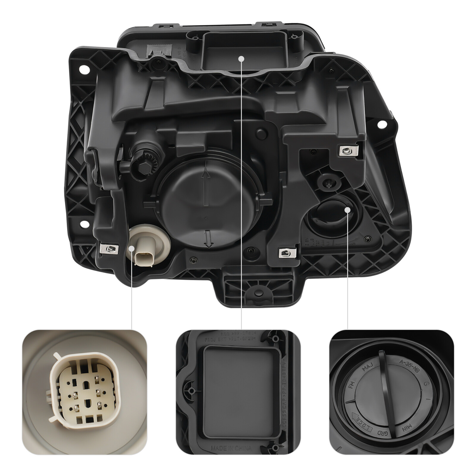 Right Passenger Side Headlight LED Projector Headlamp For 2019-2021 Chevy Blazer