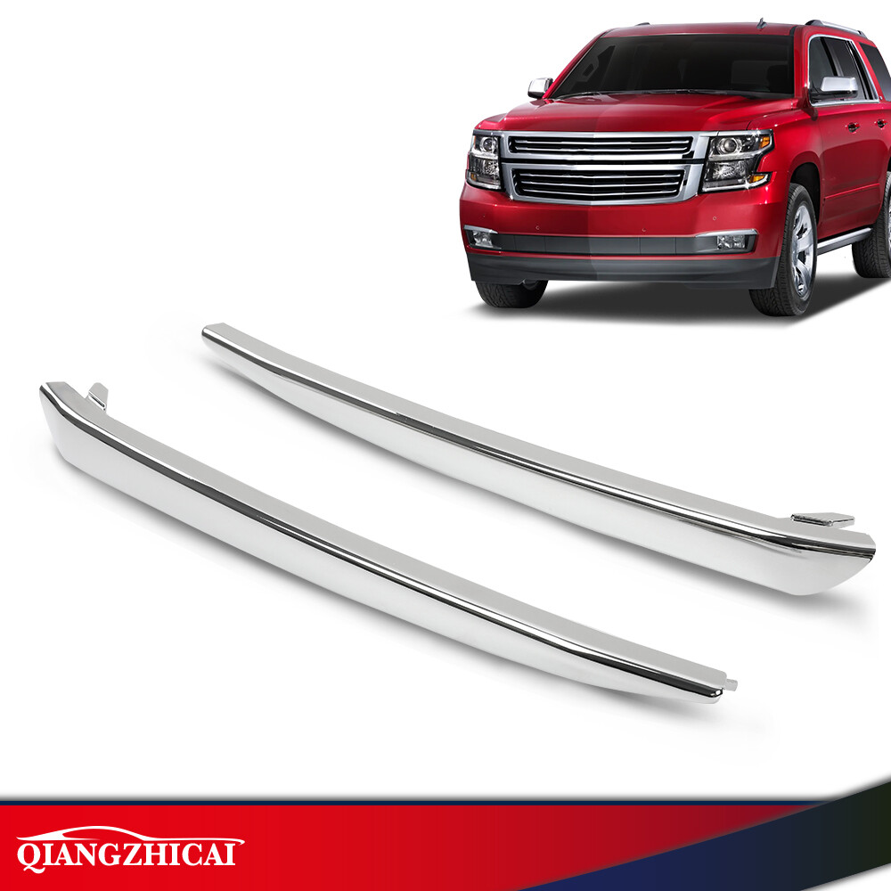 Fit For 2015-2020 Chevrolet Tahoe Suburban Front Bumper Trim Molding Left &Right
