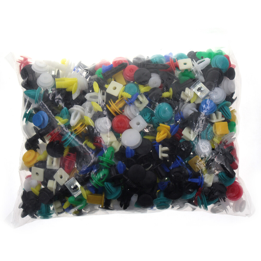 500 x Auto Car Mixed Fastener Clip Bumper Fender Trim Plastic Rivet Door Panel_