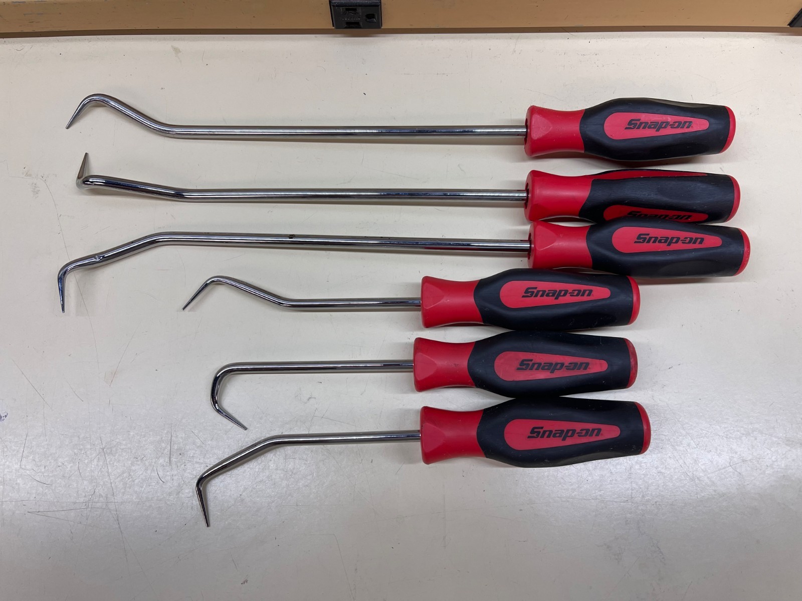 Snap On SGRHT6BR 6-Piece Radiator Hose Pick Red Soft Grip Set Used