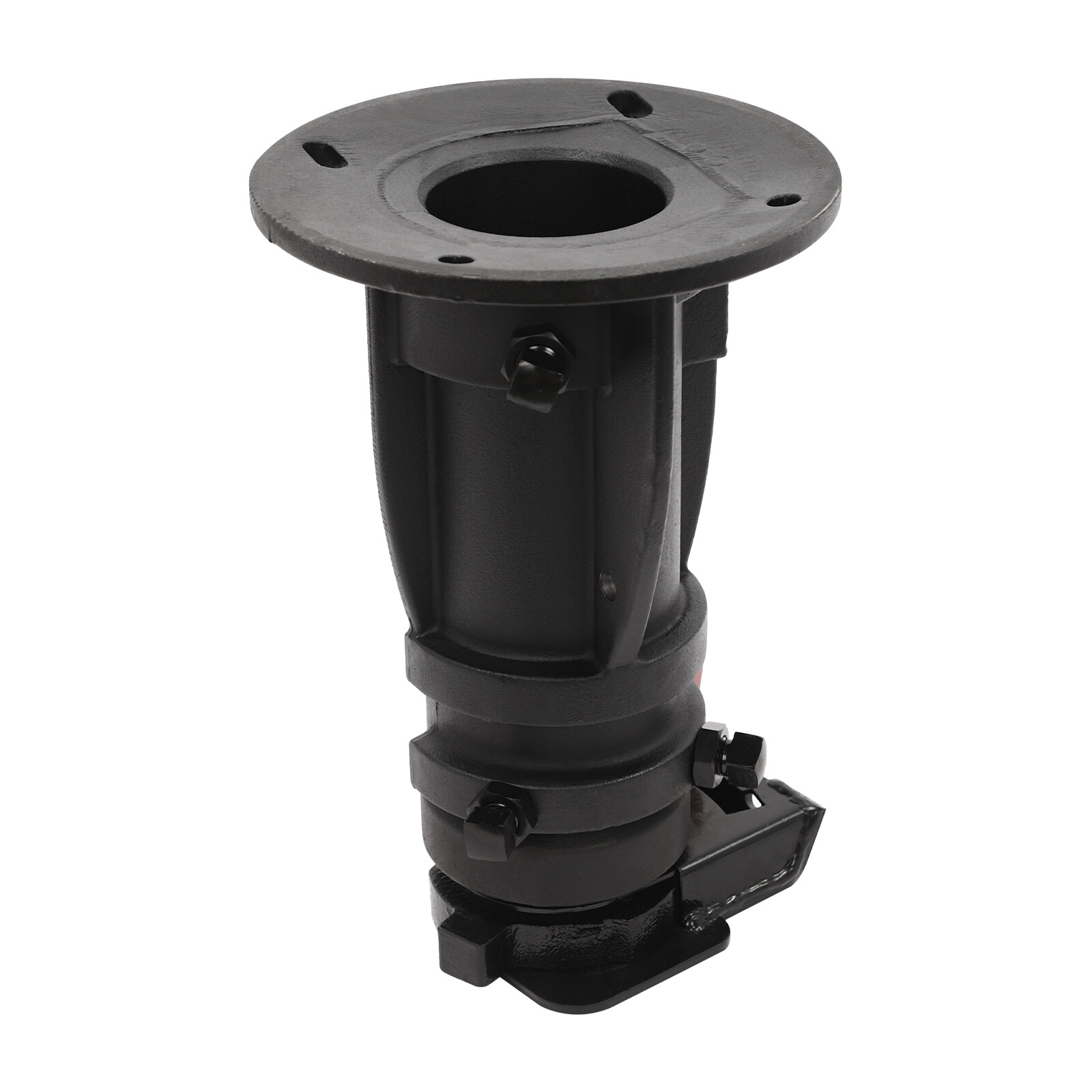 Black Fifth Wheel Camper RV Adapter Hitch to Gooseneck 12″ ~ 16″ Adjustable NEW