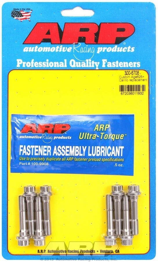 ARP Replacement Rod Bolt Kit (8) Pro 5/16 in Bolt, 1.5 in Long, Nickel Alloy