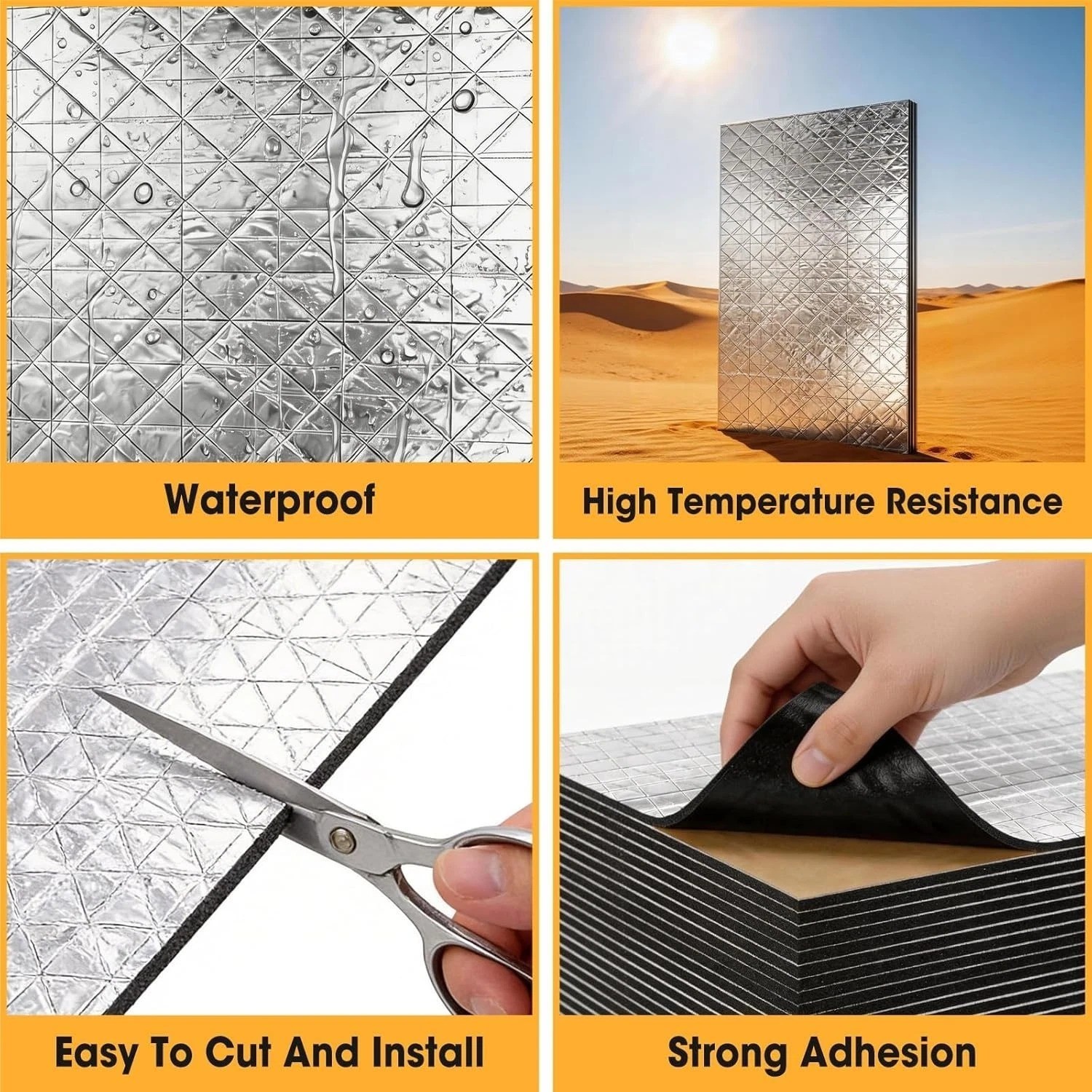 KILMAT 80 mil 32 sqft Car Sound Deadening Mat Butyl Automotive Sound Deadener Au
