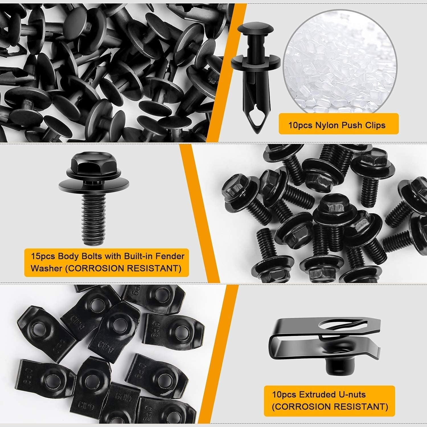 GOOACC GRC-70 Engine Splash Shield Fastener Kit 35PCS – Under Cover