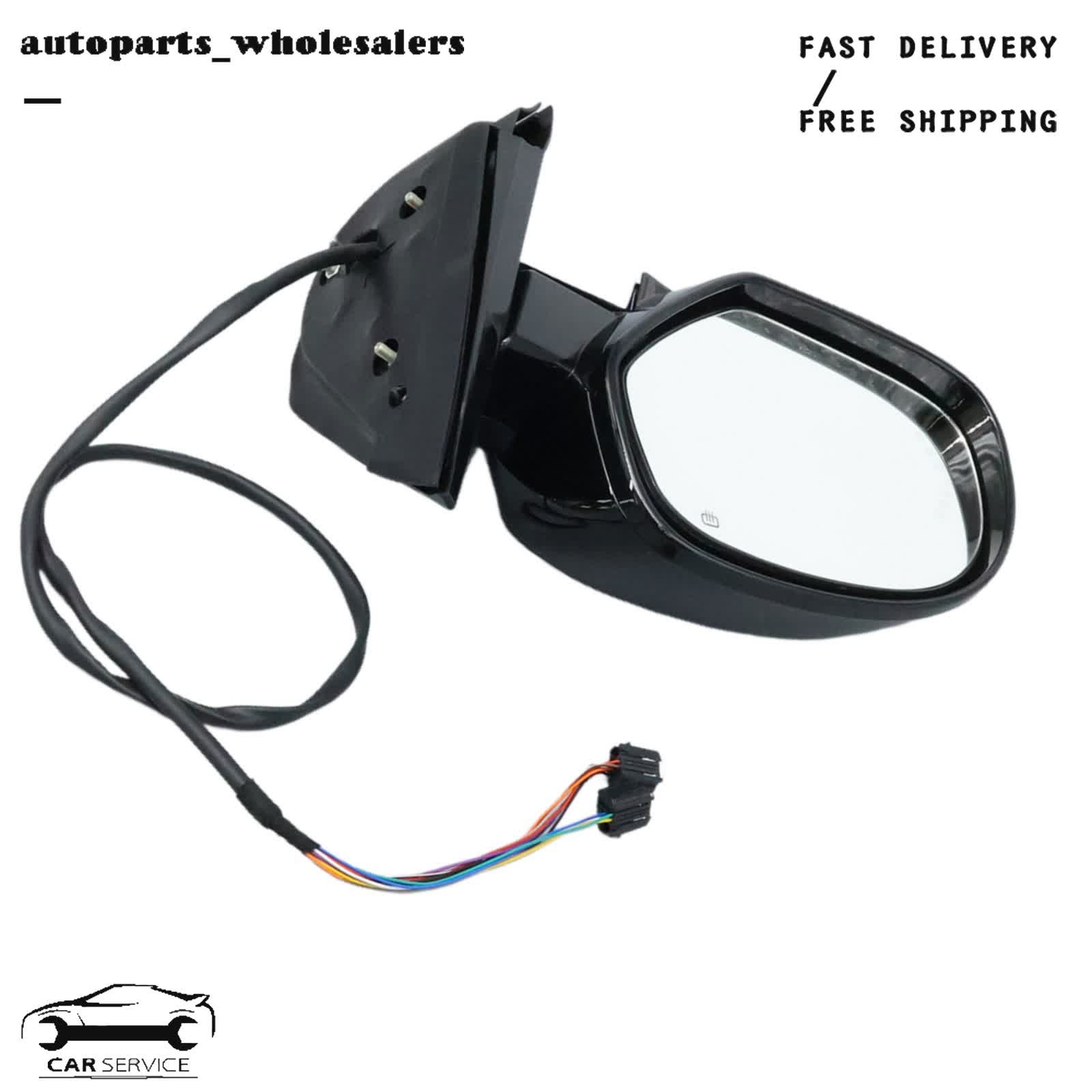 LH Mirror Power Heated Power Folding Turn Signal Fit For 07-14 Cadillac Escalade