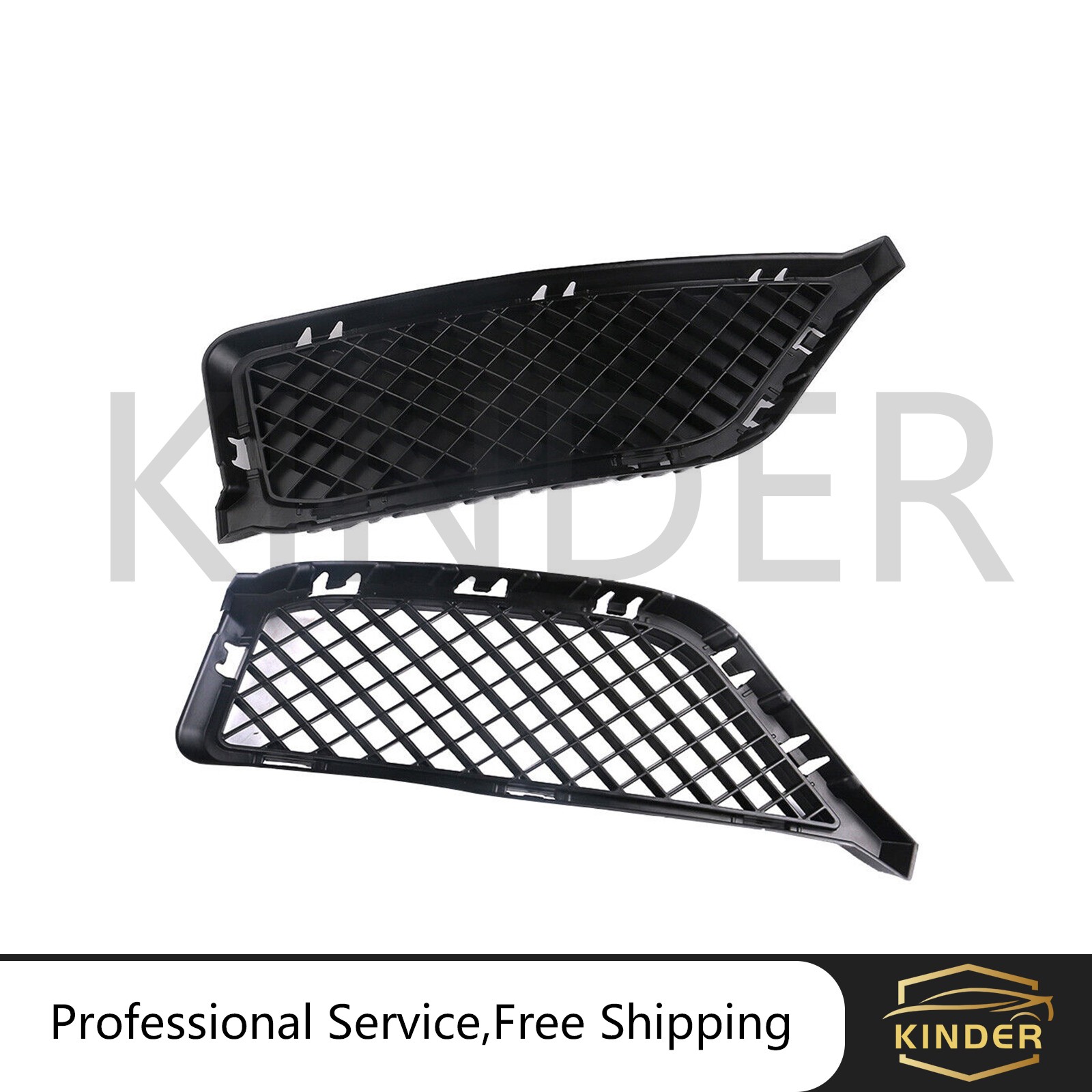 Pair For BMW X1 E84 2013 2014 2015 Left & Right Front Bumper Lower Bottom Grille