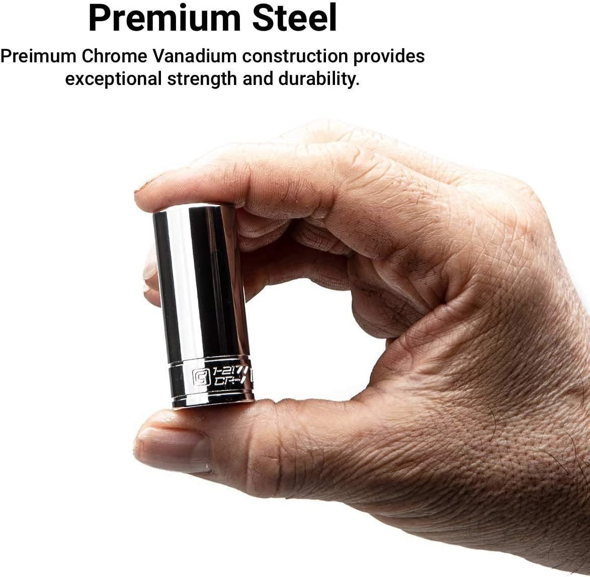 7 mm 3/8-Inch Drive Shallow Socket – Durable Chrome Vanadium Steel