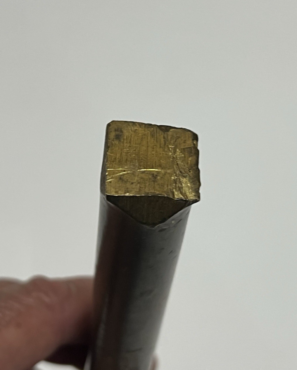 Brass Bronze Drift Punch 3/4 Round Shank Square Tip 6-1/2″ Long No Spark