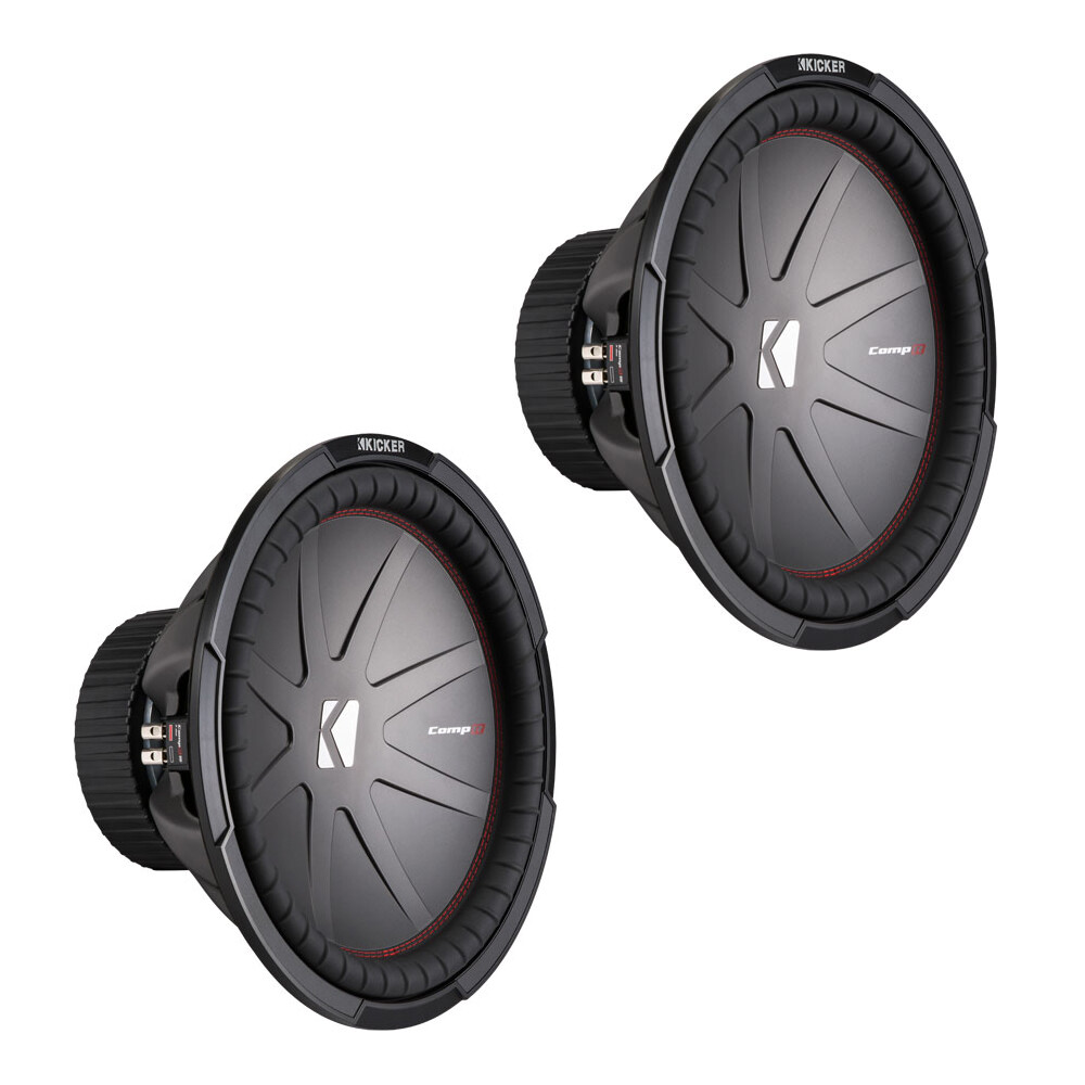 (2) Kicker 43CWR154 Comp R Car Audio Suwboofer Dual 4 Ohm 15″ Sub CWR15 Pair