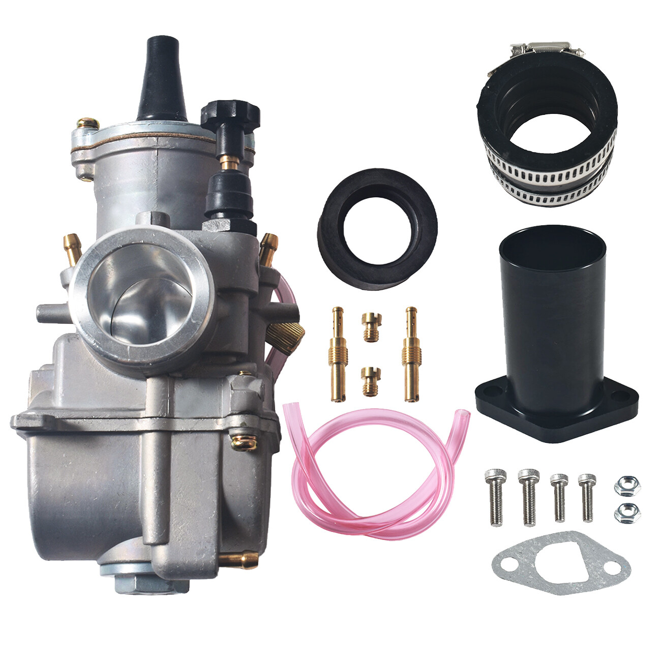 PWK24 Carburetor Intake pipe Manifold For 196cc 212cc GX160 GX200 Go Kart 24mm
