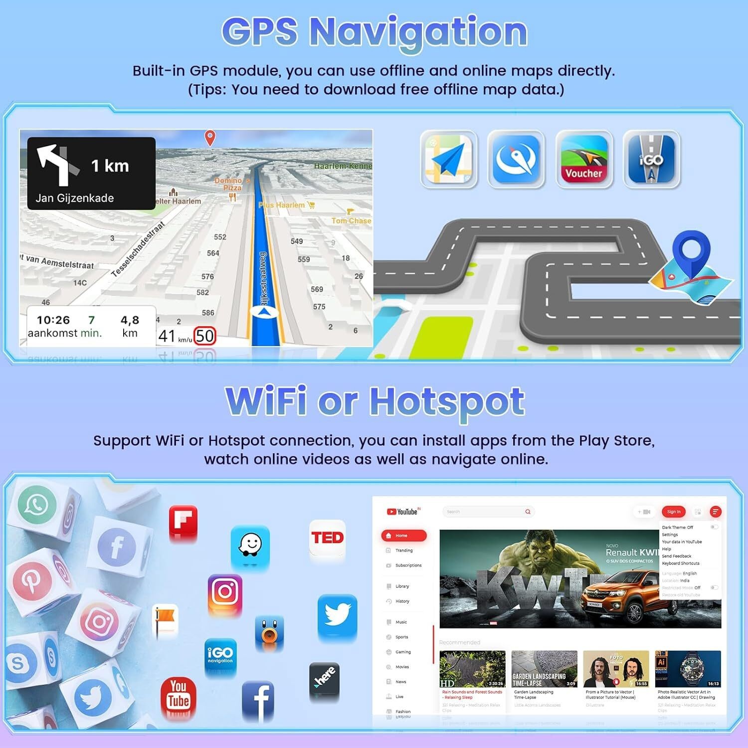 para Scion Tc 2005-2010 Android 14.0 Apple Carplay coche estéreo Radio GPS FM