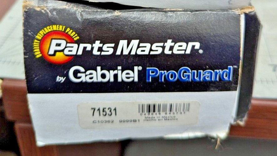 1 Shock Absorber Front GAS PARTS MASTER/Gabriel 71531/61531 BX3
