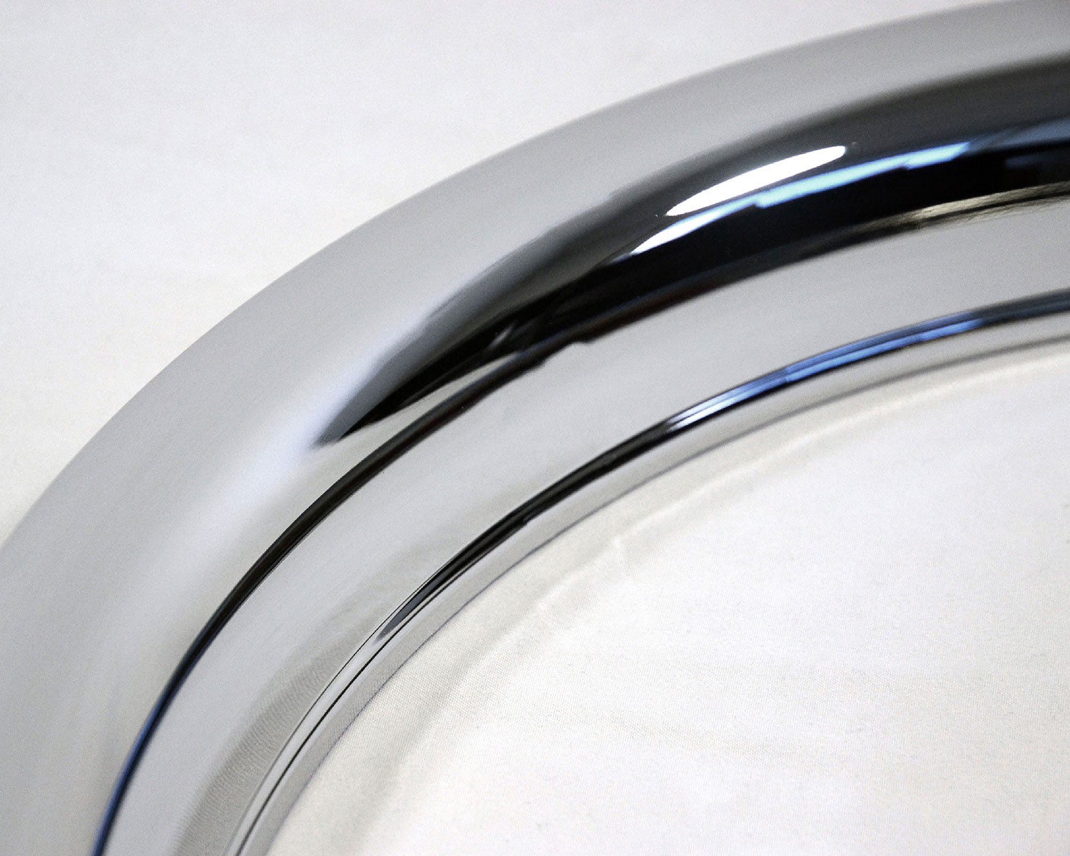 SET OF 4 13″ CHROME WHEEL TRIM RINGS BEAUTY RIM RING GLAMOUR BANDS STEEL RIMS