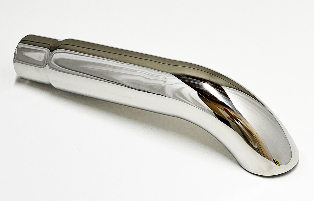 Exhaust Tip 3.00 X 16.00 Long 2.50 Inlet WTD30016-250-HP-SS Turn Down 304 Sta