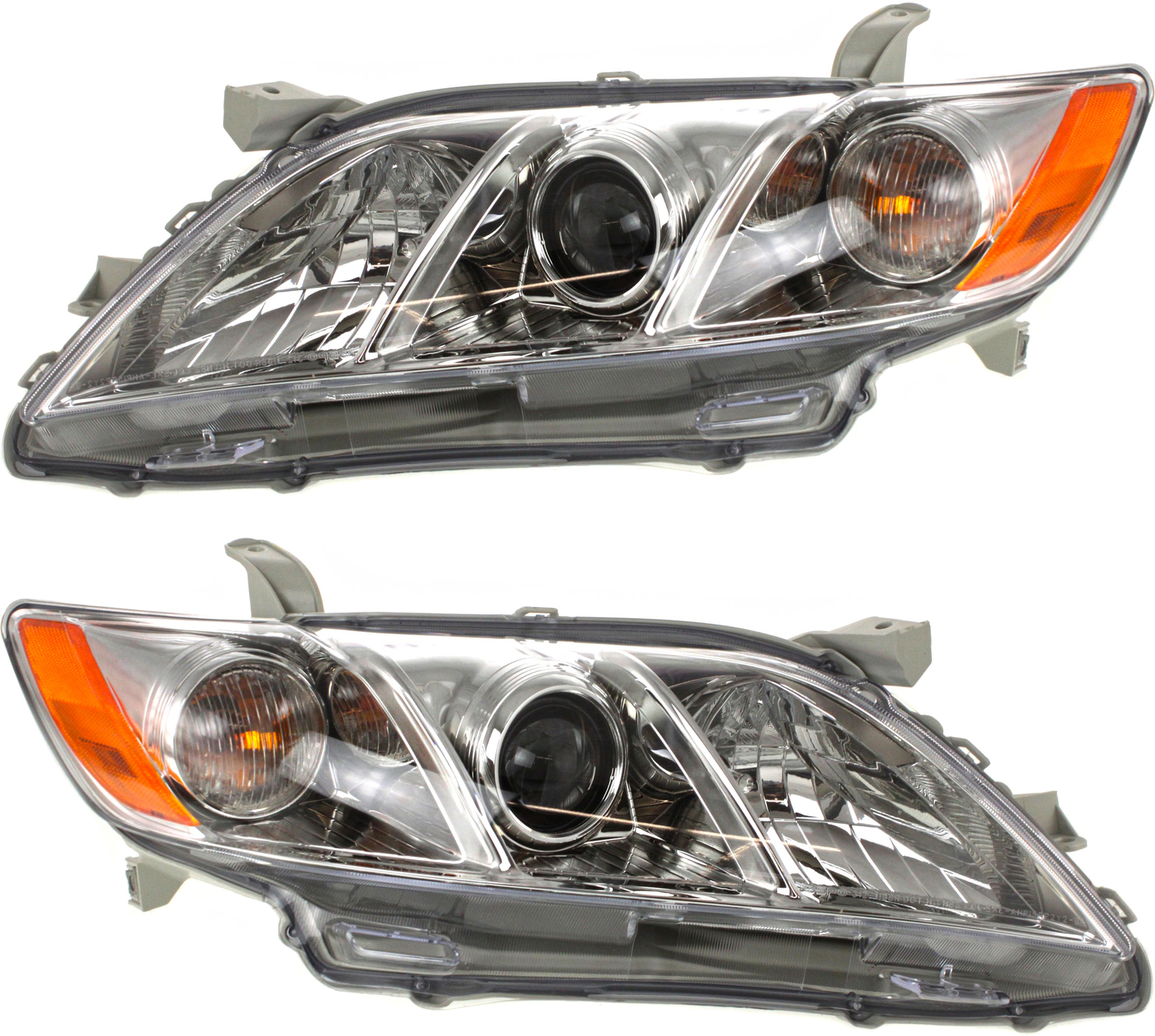 Driver and Passenger Side Headlight For Toyota Camry 2007-2009 CAPA