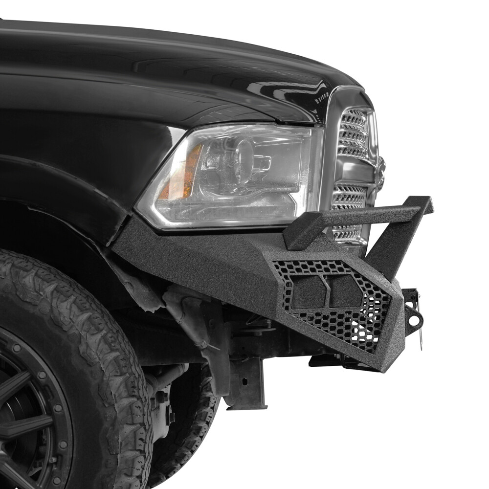 Hooke Road Steel Front Bumper or Rear Bumper w/Led Light for 2013-2018 Ram 1500