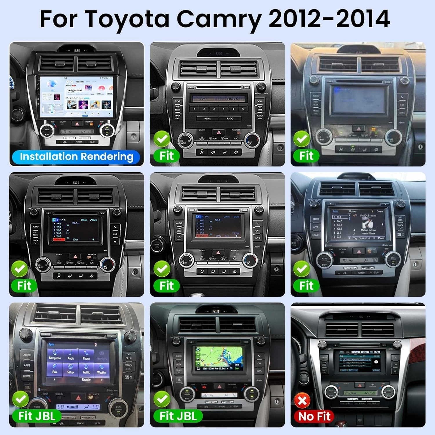 Car Radio Stereo Carplay For Toyota Camry 4+64G 10in Stereo Carplay