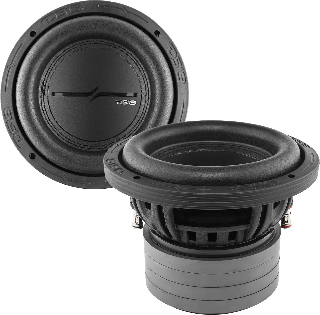 (2) DS18 ZXI6.4D 6.5” HIGH-EXCURSION SUBS w/QUAD STACKED MAGNETS 4Ω DVC (1 PAIR)
