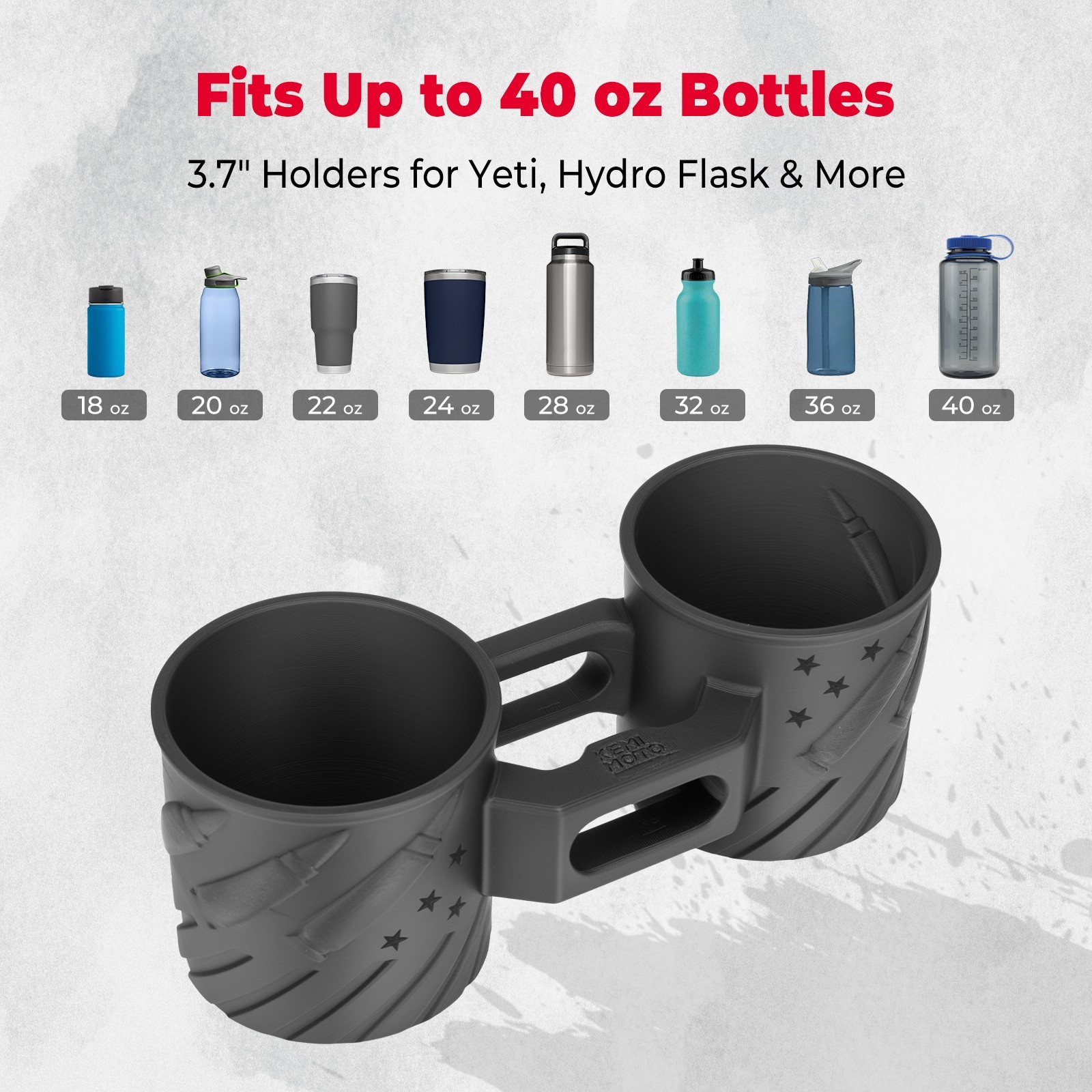Cup Holder Polaris RZR XP 1000 2024-2025 Blue Fits 18-40oz Durable Easy Install