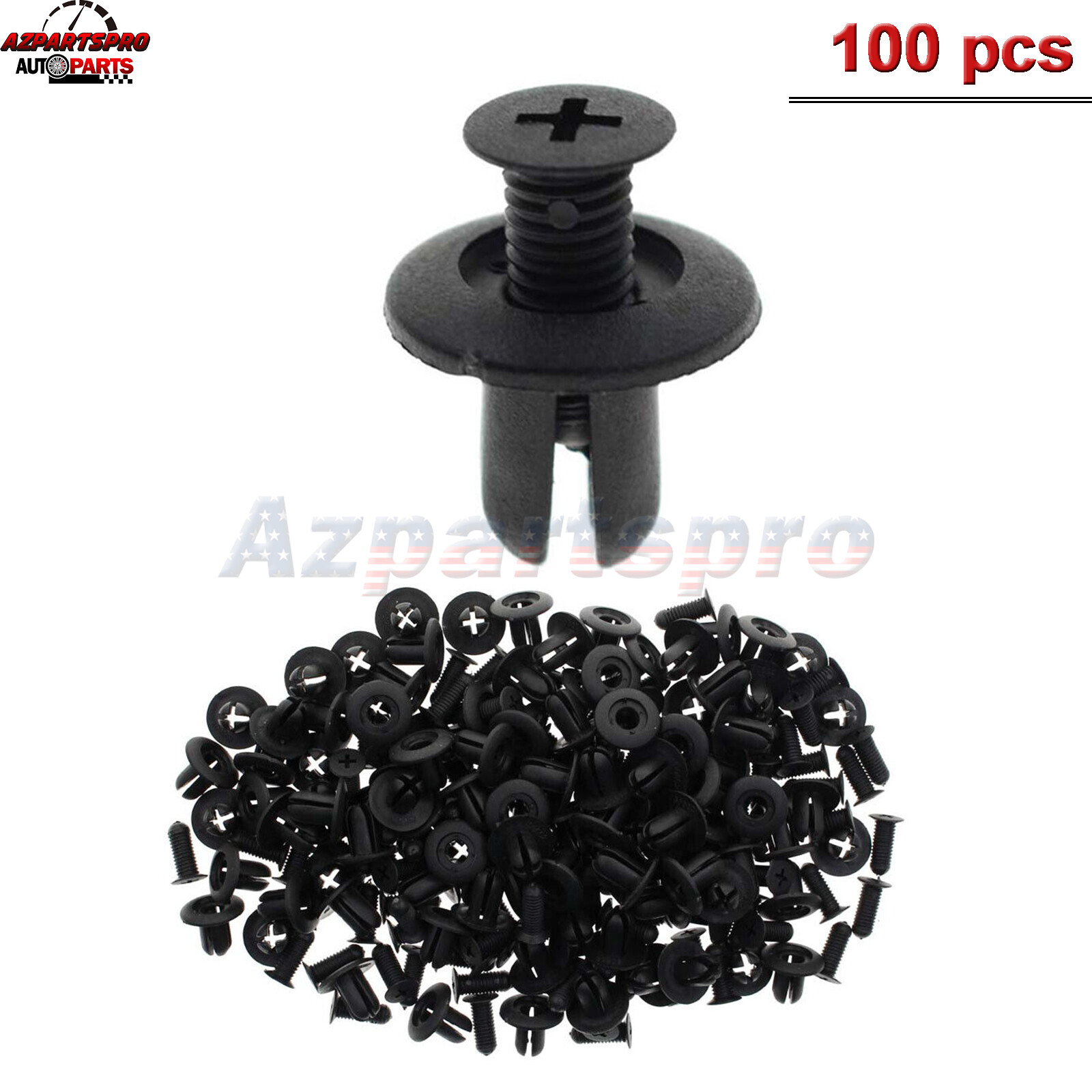 for Hyundai Set x 100 Bumper Fender Liner Screw Trim Retainer Clips 86590-28000