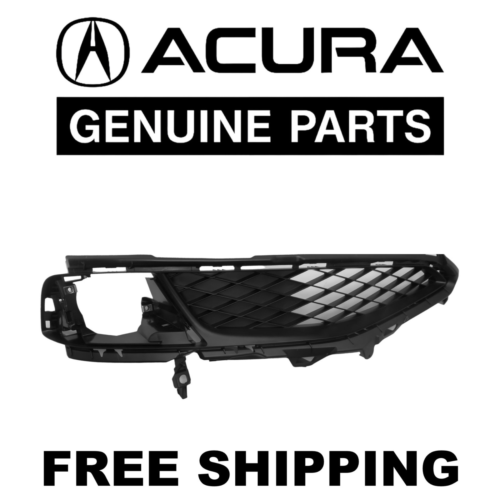 NEW OEM 2013-2015 Acura ILX Fog Light Cover Bumper Grille Passenger Side Front