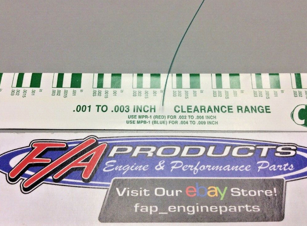 Clevite MPG-1 Green .001″-.003″ Plastigage Clearance Indicator Individual Strip