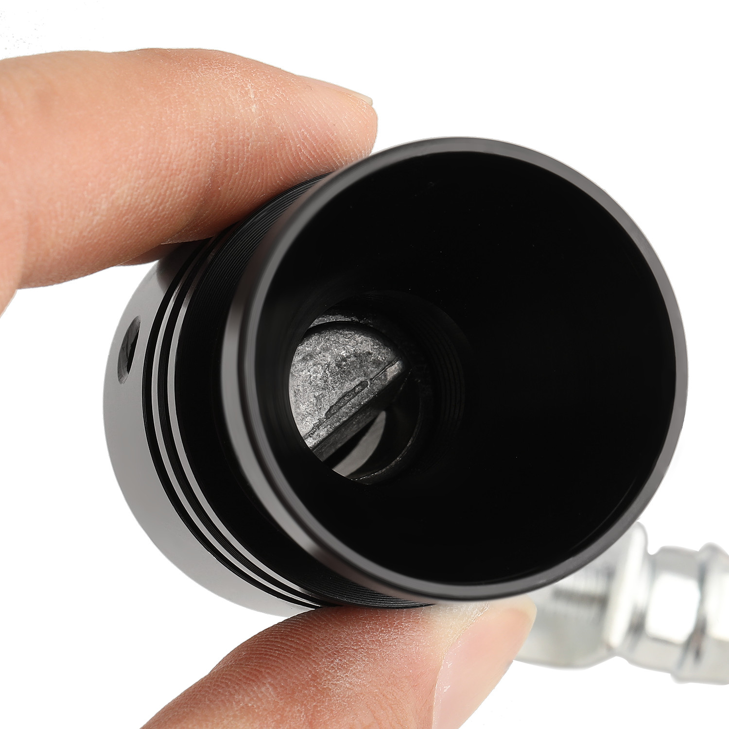 Car Turbo Sound Muffler Exhaust Pipe Roar Maker Whistle Sound Loud XL Black