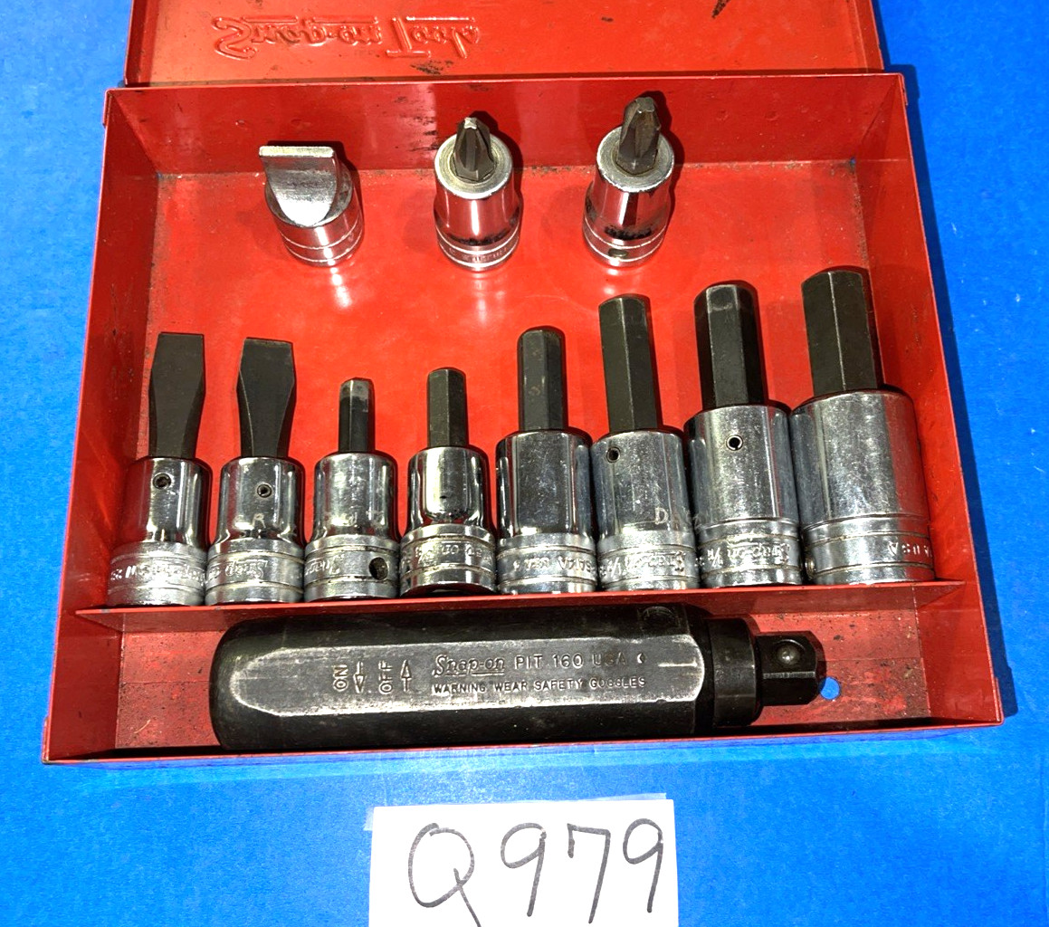 SNAP-ON TOOLS 12 PIECE 1/2 DRIVE IMPACT DRIVER SET PIT3120EB