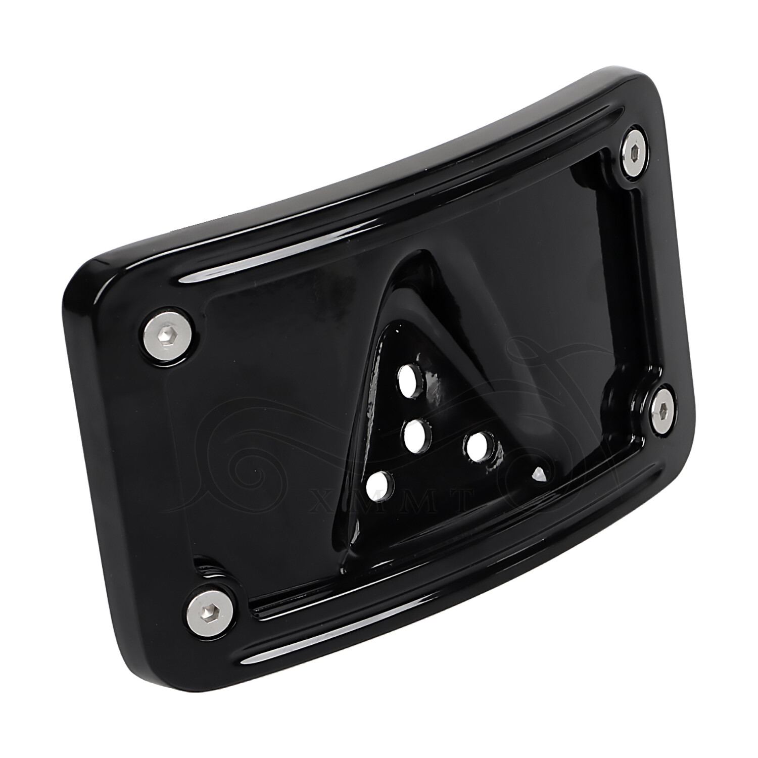CNC Aluminum Curved Laydown License Plate Bracket For Harley Low Rider Sportster