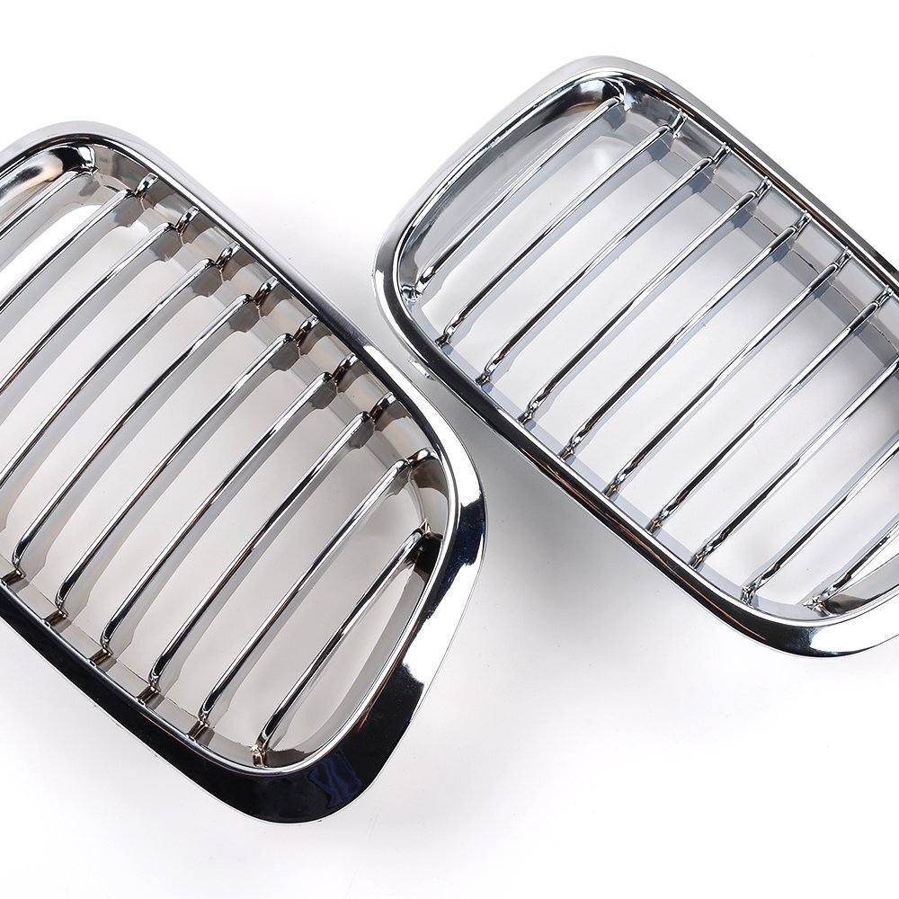 For 1998-2001 BMW E46 Sedan 320i 323i 325i 328i 330i Front Kidney Grill Chrome