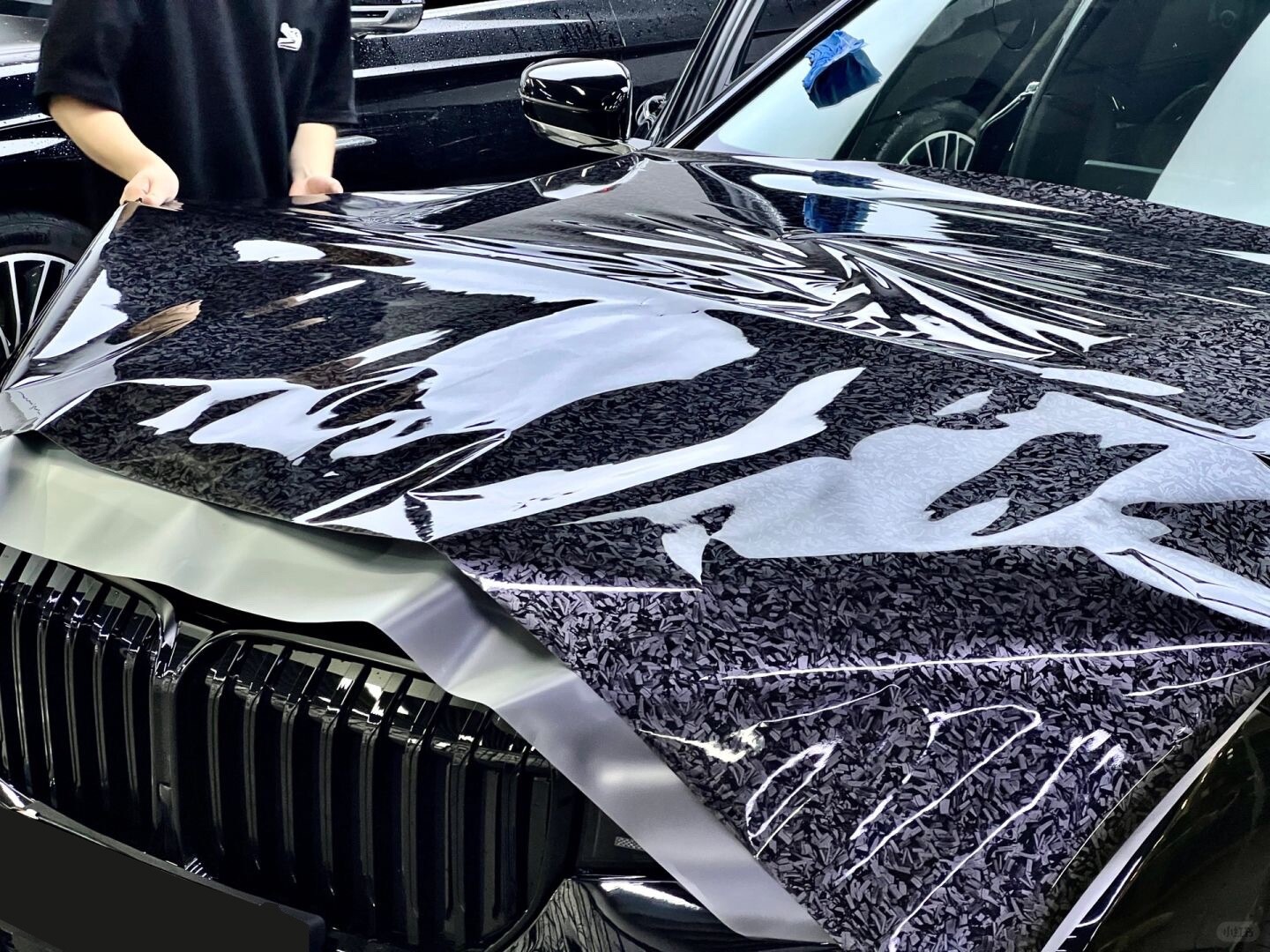 72″ x 60″ Premium Forged Black Carbon Fiber Vinyl Wrap Film High Gloss 6ft x 5ft