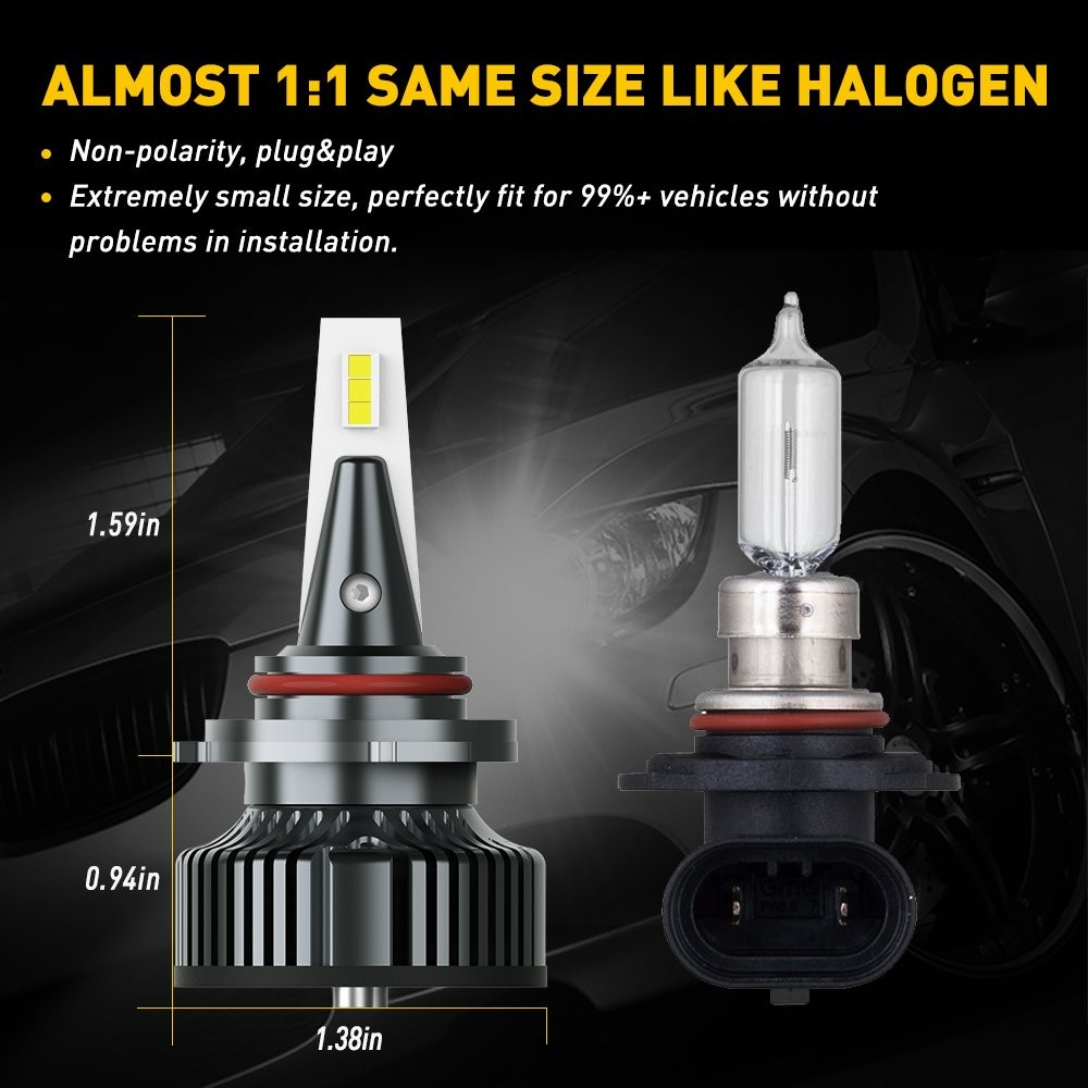 AUXITO Y13 9006?9005?Headlight?Combo?LED?6500K?Bulbs?32000LM?Hi/Lo?Beam?CANBUS