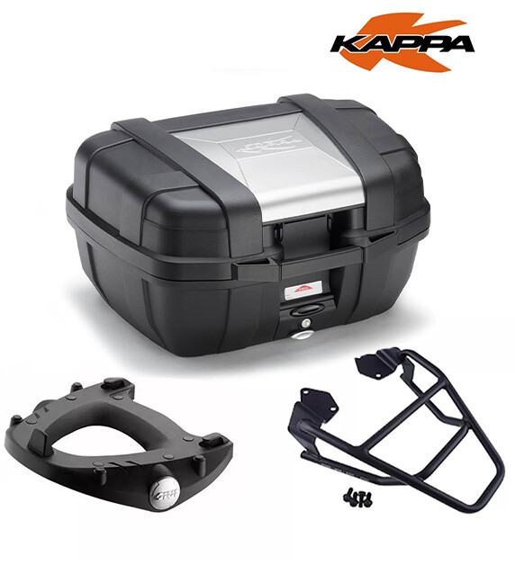 Kappa Black Top Case KGR52 + Plate Honda CRF 1100L Africa Twin 2023