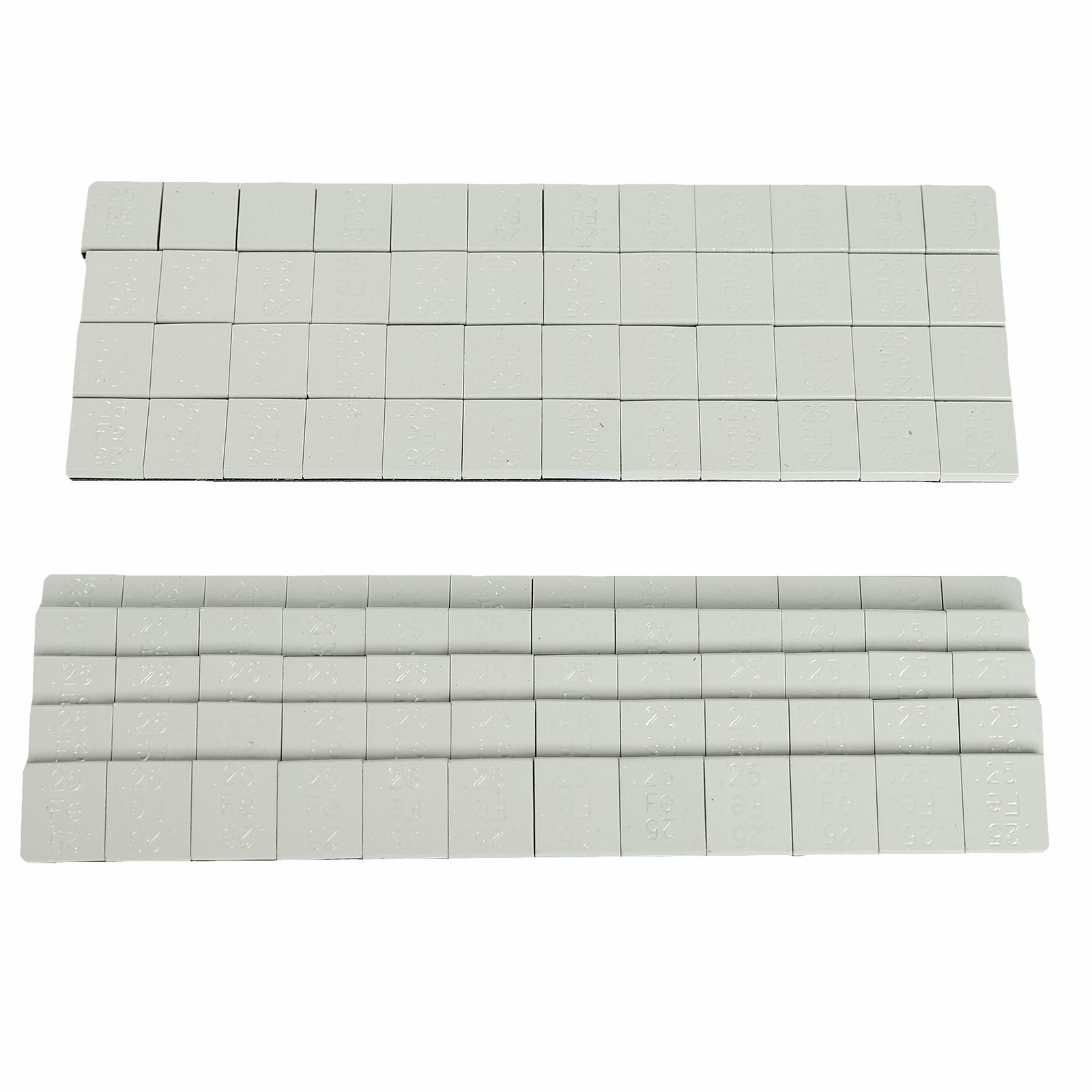 1 BOX 1/4 OZ GREY WHEEL WEIGHTS STICK-ON ADHESIVE TAPE 9 LBS LEAD-FREE 576 PCS