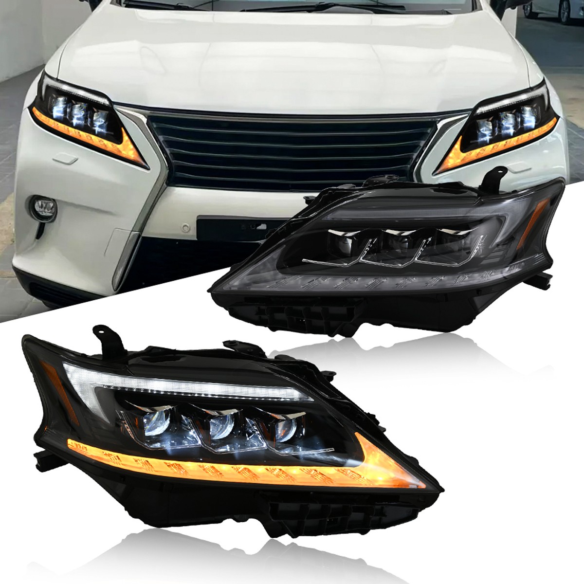 LED Headlights Tail Lights Center Lamp Upgrade Kit For Lexus RX270 RX350 RX450H