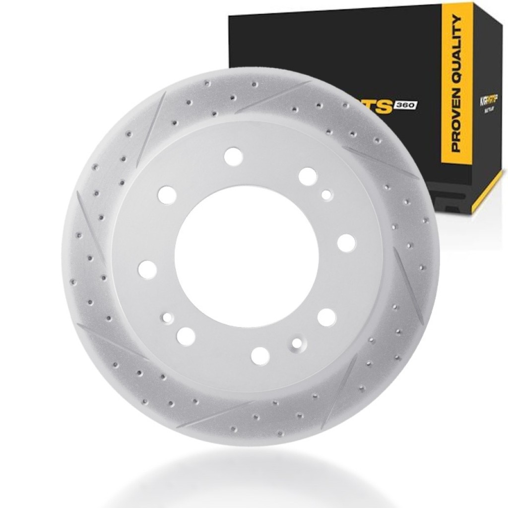 For GMC Sierra 2500 HD/Sierra 3500 HD 2011-2026 Brake Rotor Drilled and Slotted