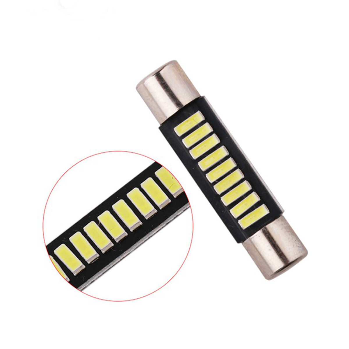 4x 29mm LED Vanity Mirror Light 6000K White Sun Visor Bulb 6612F 6614F for Honda