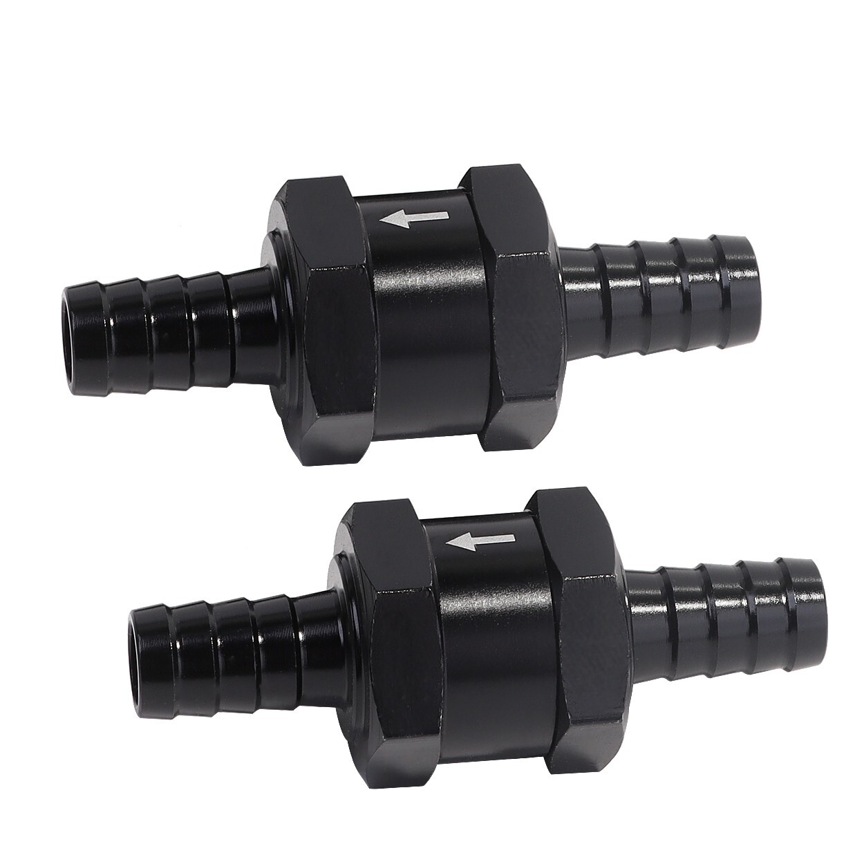 LokoCar 1/4″ Fuel Check Valve One Way Inline Non Return Diesel Gasoline 6mm 2Pcs