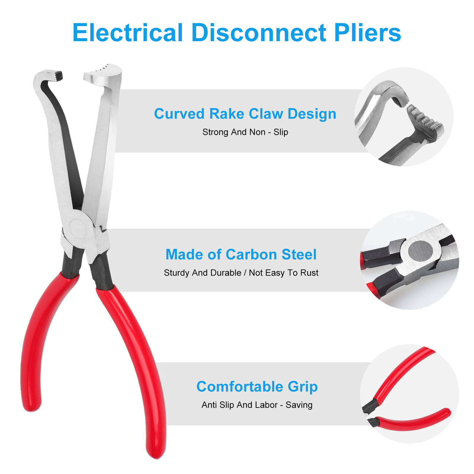 2PCS Wire Terminal Removal Electrical Disconnect Pliers Connector Separator Tool