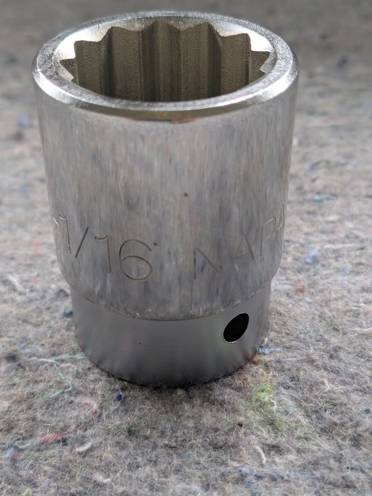 Napa NH1234 1-1/16″ Standard Socket, 3/4″ Drive, 12 Point Made In USA