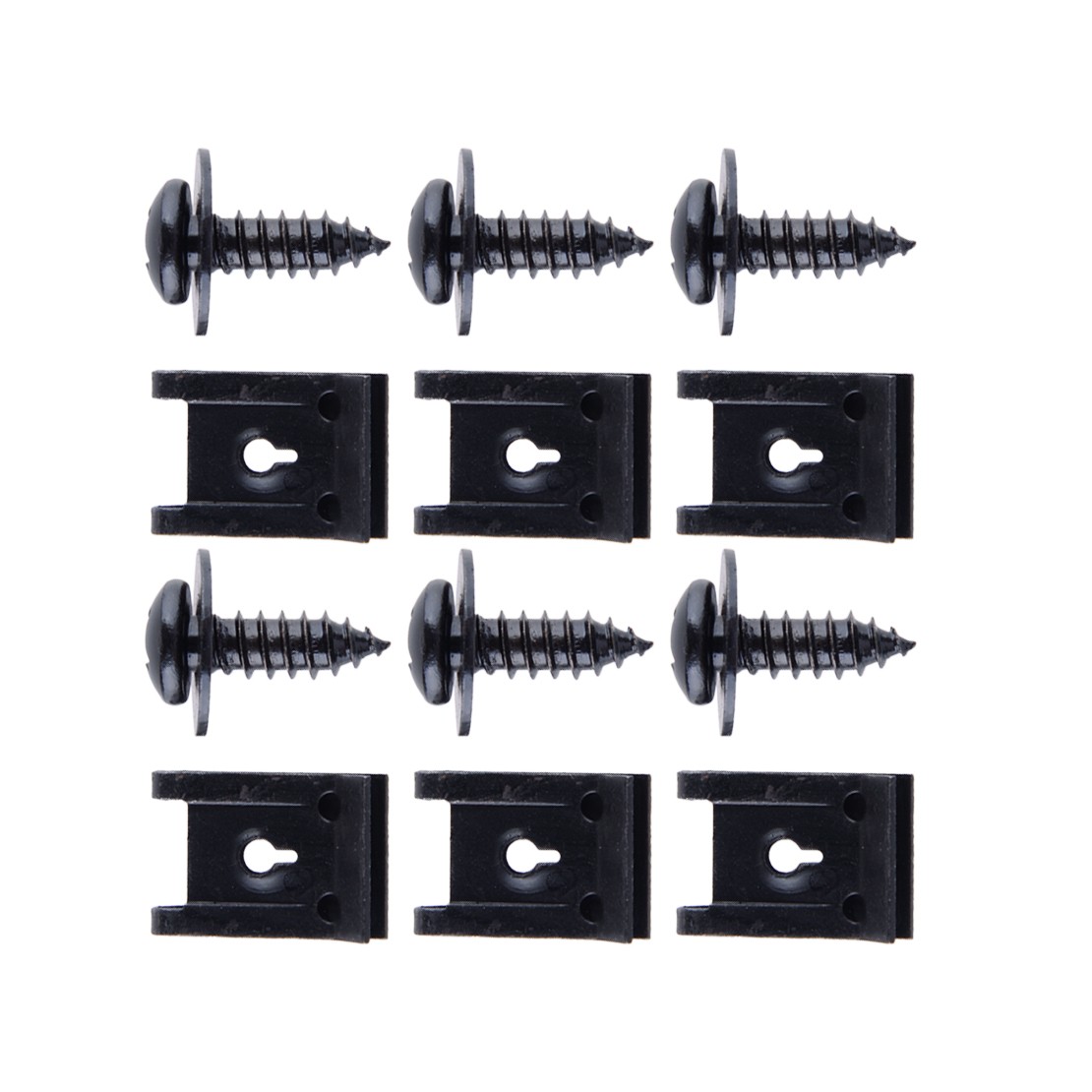 Set U-type Clip with Screw Bumper Fender Trim Panel Fasteners